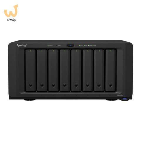 NAS Synology DS1821+; Tower; 8x (3.5"/2.5" SATA HDD/SSD); AMD Ryzen V1500B;,4 GB DDR4 (max. 32GB),4 x 1GbE RJ-45 NAS Synology DS1821+; Tower; 8x (3.5"/2.5" SATA HDD/SSD); AMD Ryzen V1500B;,4 GB DDR4 (max. 32GB),4 x 1GbE RJ-45