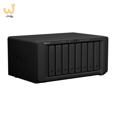 NAS Synology DS1821+; Tower; 8x (3.5"/2.5" SATA HDD/SSD); AMD Ryzen V1500B;,4 GB DDR4 (max. 32GB),4 x 1GbE RJ-45 NAS Synology DS1821+; Tower; 8x (3.5"/2.5" SATA HDD/SSD); AMD Ryzen V1500B;,4 GB DDR4 (max. 32GB),4 x 1GbE RJ-45