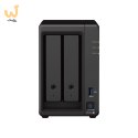 NAS Synology DS723+; Tower; 2x (3.5" SATA HDD); AMD Ryzen R1600;,2GB DDR4 ECC (max. 32GB), 2x 1GbE RJ-45
