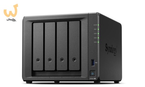 NAS Synology DS923+; Tower; 4x (3.5" SATA HDD); AMD Ryzen R1600; 4 GB DDR4 ECC SODIMM (max. 32GB), 2x 1GbE RJ-45