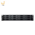 NAS Synology RS2423+; 2U RACK; 12x (3.5" SATA HDD/2.5" SATA SSD); AMD Ryzen V1780B, 8 GB DDR4 ECC UDIMM (max. 32GB), 2x 1GbE RJ-