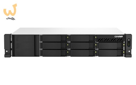 Qnap TS-864eU-RP-8G, 2U, 8 x 2.5"/3.5" SATA, Intel Celeron N5095 4C/4T, 8 GB DDR4 onboard not expandable, 2 x 2.5GbE, Redundant 