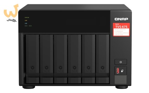 Qnap TVS-675-8G, Tower, 6 x 2.5"/3.5" SATA, Zhaoxin Kaixian KX-U6580 8C/8T, 8GB (1x 8GB) DDR4 SODIMM , 2 x 2.5GbE, Single PSU, 2