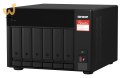 Qnap TVS-675-8G, Tower, 6 x 2.5"/3.5" SATA, Zhaoxin Kaixian KX-U6580 8C/8T, 8GB (1x 8GB) DDR4 SODIMM , 2 x 2.5GbE, Single PSU, 2