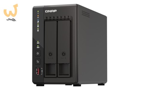 Qnap TS-253E-8G, Tower, 2 x 2.5"/3.5" SATA, Intel Celeron J6412 4C/4T, 8 GB DDR4 onboard not expandable, 2 x 2.5GbE, External ad