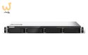 Qnap TS-435XeU-4G, 1U, 4 x 2.5"/3.5" SATA , Marvell Octeon TX2 CN9130 / CN9131 quad-core, 4GB DDR4 SODIMM (Max. 32GB), 2 x 10GbE
