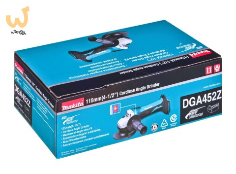 SZLIFIERKA KATOWA FI 115 18V-LI DGA452Z MAKITA SZLIFIERKA KATOWA FI 115 18V-LI DGA452Z MAKITA
