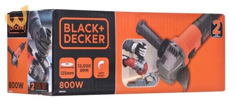 Szlifierka kątowa BLACK+DECKER BEG120-QS (125mm) Szlifierka kątowa BLACK+DECKER BEG120-QS (125mm)