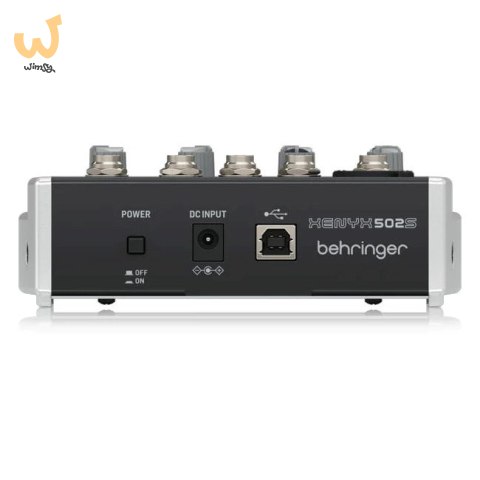 Behringer 502S - 5-kanałowy kompaktowy mikser analogowy z interfejsem USB zaprojektowany specjalnie do obsługi podcastów, stream Behringer 502S - 5-kanałowy kompaktowy mikser analogowy z interfejsem USB zaprojektowany specjalnie do obsługi podcastów, stream