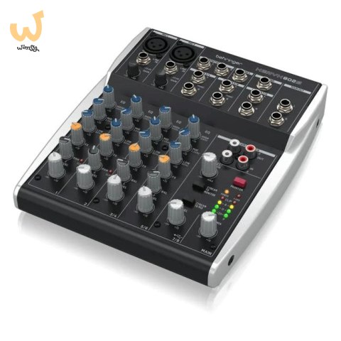 Behringer 802S - 8-kanałowy kompaktowy mikser analogowy z interfejsem USB zaprojektowany specjalnie do obsługi podcastów, stream Behringer 802S - 8-kanałowy kompaktowy mikser analogowy z interfejsem USB zaprojektowany specjalnie do obsługi podcastów, stream