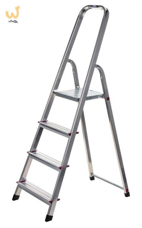 CORDA Drabina domowa aluminiowa 4 stopnie 000705 KRAUSE CORDA Drabina domowa aluminiowa 4 stopnie 000705 KRAUSE