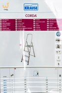 CORDA Drabina domowa aluminiowa 4 stopnie 000705 KRAUSE