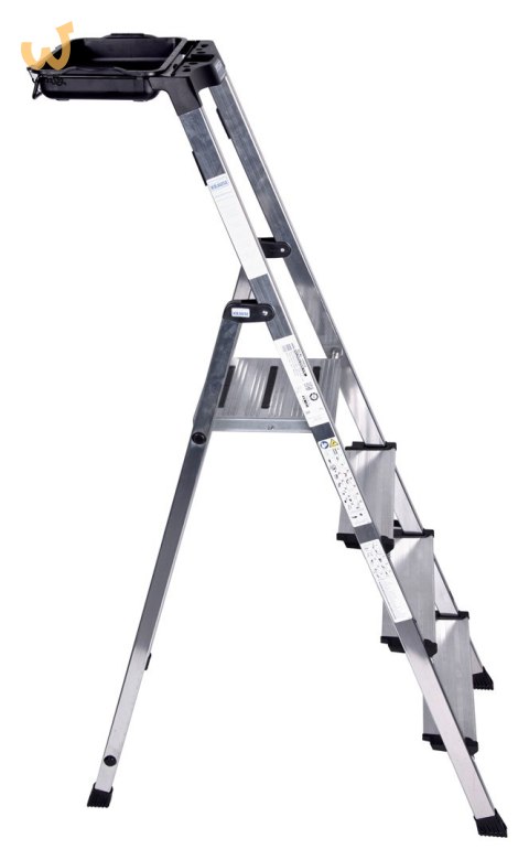 Drabina 4 stopniowa aluminiowa Krause Secury 126528 Drabina 4 stopniowa aluminiowa Krause Secury 126528