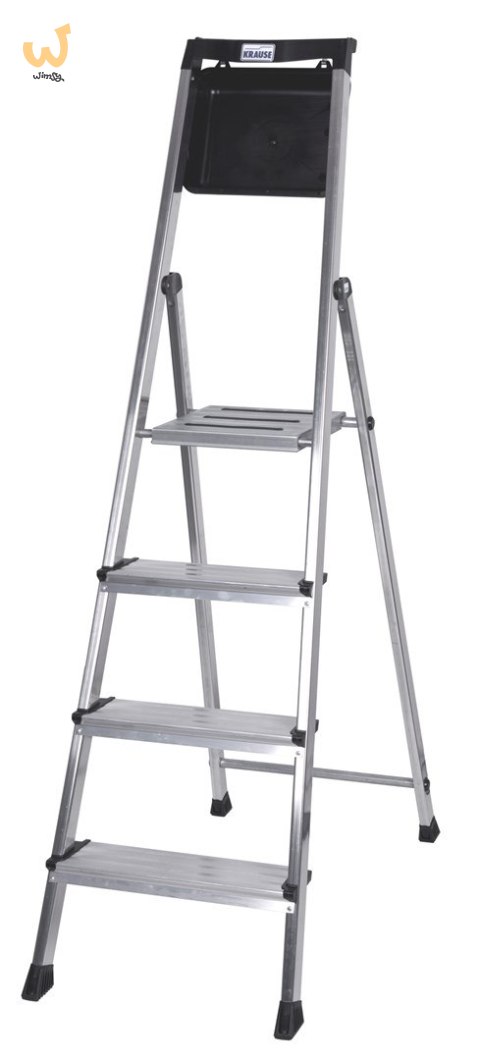 Drabina 4 stopniowa aluminiowa Krause Secury 126528 Drabina 4 stopniowa aluminiowa Krause Secury 126528
