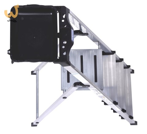 Drabina 4 stopniowa aluminiowa Krause Secury 126528 Drabina 4 stopniowa aluminiowa Krause Secury 126528