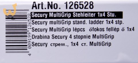 Drabina 4 stopniowa aluminiowa Krause Secury 126528 Drabina 4 stopniowa aluminiowa Krause Secury 126528