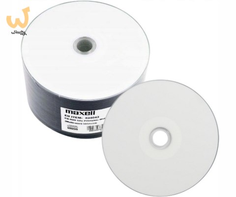 MAXELL CD-R 700MB 50 szt. 52x80 min, spindel, płyta do nadruku MAXELL CD-R 700MB 50 szt. 52x80 min, spindel, płyta do nadruku