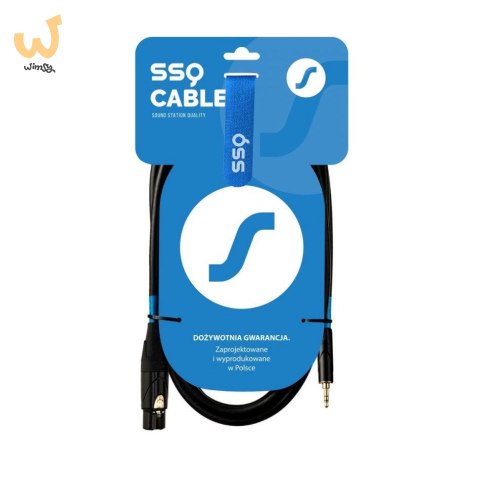 SSQ XLRMi3 - XLR żeński / Jack stereo 3.5 SSQ XLRMi3 - XLR żeński / Jack stereo 3.5