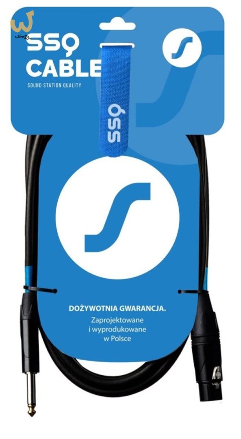 SSQ XZJM3 - kabel Jack MONO - XLR Żeński 3 metrowy SSQ XZJM3 - kabel Jack MONO - XLR Żeński 3 metrowy