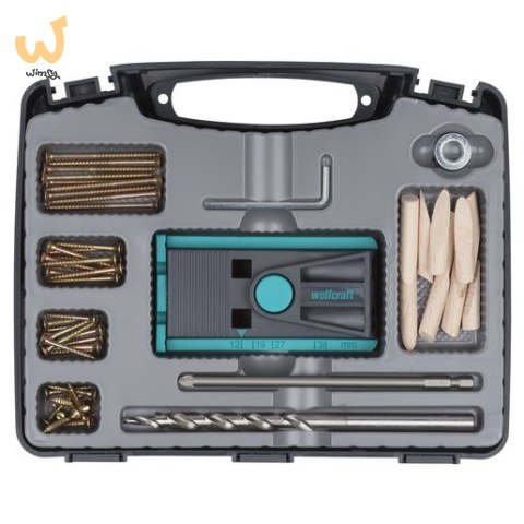 Zestaw do połączeń w drewnie Wolfcraft Undercover Jig Zestaw do połączeń w drewnie Wolfcraft Undercover Jig