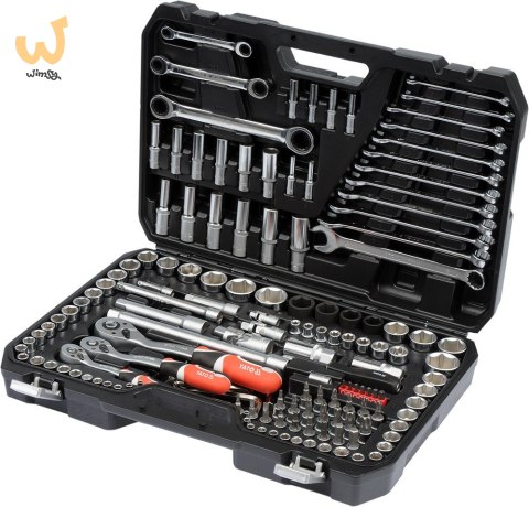 Zestaw kluczy XXL YATO 150szt. 1/4"-3/8"-1/2" 38811 Zestaw kluczy XXL YATO 150szt. 1/4"-3/8"-1/2" 38811