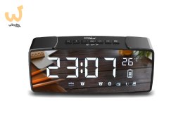 GREENBLUE RADIOBUDZIK BLUETOOTH 4.2, FM, AUX-IN, 6W, TEMPERATURA, ALARM, ZEGAR, AKUMULATOR 2200MAH GB200