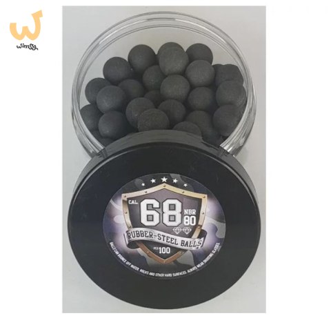 Kule gumowo-metalowe Guard Power kal.68 100szt