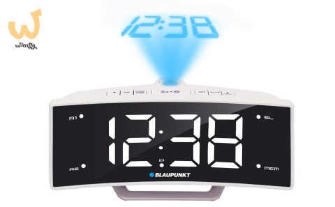 Radiobudzik Blaupunkt CRP7WH biało-czarny Radiobudzik Blaupunkt CRP7WH biało-czarny