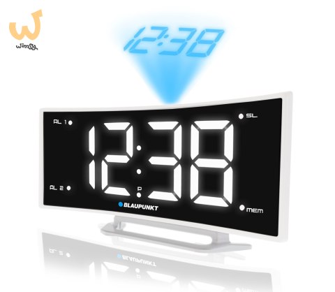 Radiobudzik Blaupunkt CRP7WH biało-czarny Radiobudzik Blaupunkt CRP7WH biało-czarny
