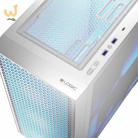LOGIC OBUDOWA DART PRO ARGB MIDI USB TYPE-C BIAŁA LOGIC OBUDOWA DART PRO ARGB MIDI USB TYPE-C BIAŁA