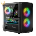 LOGIC OBUDOWA PORTOS ARGB MINI USB 3.0 BLACK