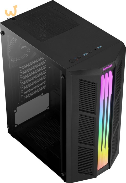OBUDOWA AEROCOOL PGS PRIME-G-BK-v1 RGB czarna OBUDOWA AEROCOOL PGS PRIME-G-BK-v1 RGB czarna