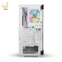SAVIO OBUDOWA PC ARGB MESH/GLASS RAPTOR WHITE X1