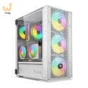 SAVIO OBUDOWA PC ARGB MESH/GLASS RAPTOR WHITE X1