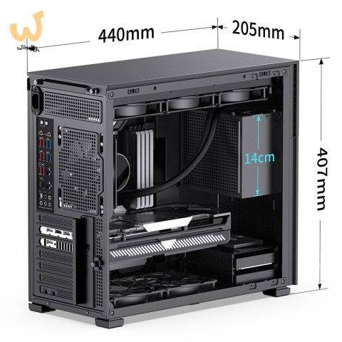 Jonsbo D41 MESH Screen ATX Tempered Glass - black Jonsbo D41 MESH Screen ATX Tempered Glass - black