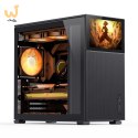 Jonsbo D41 MESH Screen ATX Tempered Glass - black