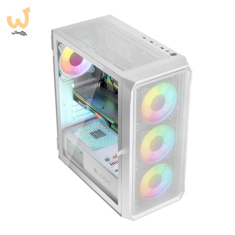 LOGIC OBUDOWA PORTOS ARGB MIDI USB 3.0 WHITE LOGIC OBUDOWA PORTOS ARGB MIDI USB 3.0 WHITE