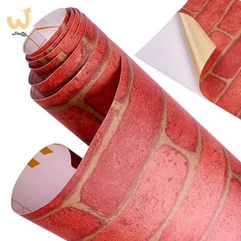 Folia rolka samoprzylepna okleina tapeta cegła 1,22x50m Folia rolka samoprzylepna okleina tapeta cegła 1,22x50m