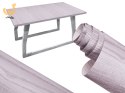 Folia rolka samoprzylepna okleina tapeta dąb srebrno-szary 1,22x50m