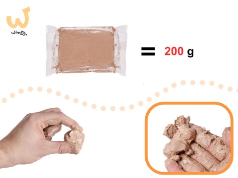 Glina zapas do koła garncarskiego 1200g Glina zapas do koła garncarskiego 1200g