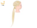 Główka głowa treningowa fryzjerska naturalne włosy blond