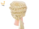 Główka głowa treningowa fryzjerska naturalne włosy blond