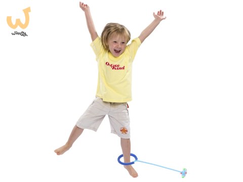 Hula hop na nogę skakanka piłka świecąca LED niebieska Hula hop na nogę skakanka piłka świecąca LED niebieska