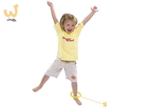 Hula hop na nogę skakanka piłka świecąca LED żółta Hula hop na nogę skakanka piłka świecąca LED żółta