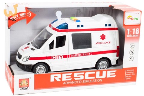 Karetka ambulans z dźwiękiem napędem 1:16 Karetka ambulans z dźwiękiem napędem 1:16