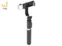 Kijek do selfie lampka LED statyw tripod czarny