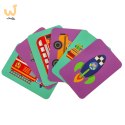 Książeczka magnetyczna układanka puzzle z magnesem środki transportu