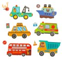 Książeczka magnetyczna układanka puzzle z magnesem środki transportu