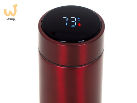 Kubek bidon termiczny termos smart LED 500ml bordowy Kubek bidon termiczny termos smart LED 500ml bordowy