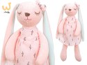 Maskotka pluszowa królik różowy 35cm